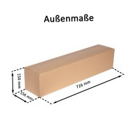 Karton 720 x 150 x 150 mm - einwellig